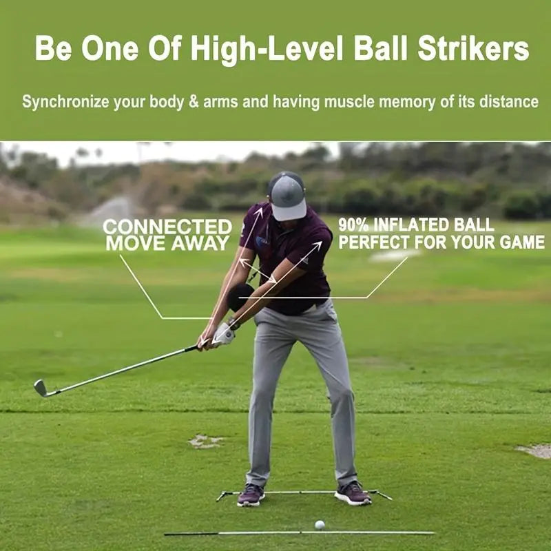 Golf Swing Trainer Ball with Lanyard – Build Better Connection, Tempo & Swing Control