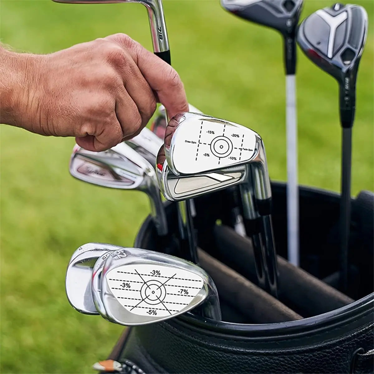 Golf Club Impact Stickers – Sweet Spot Training Aid for Swing Accuracy (20–200 Pack)