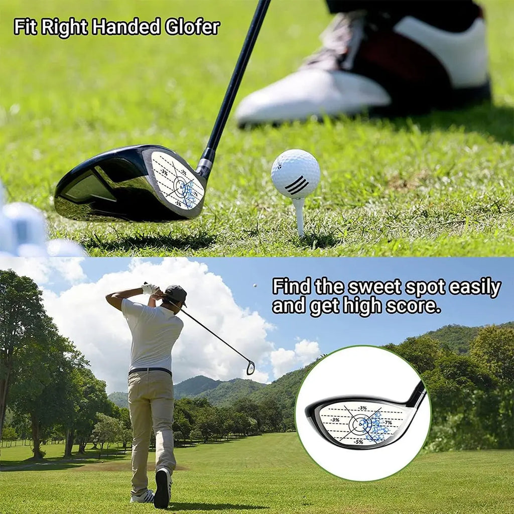 Golf Club Impact Stickers – Sweet Spot Training Aid for Swing Accuracy (20–200 Pack)